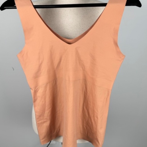 Knix by Knixwear Luxelift Seamless Tank Top Womens Shapewear Beige Tan - Picture 3 of 5